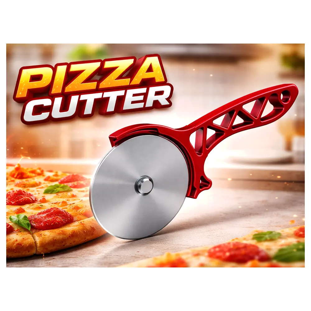Pizza Cutter 3D Printed Ergonomic Tool Kitchen Fast Slicing Pizza Cutting Tool