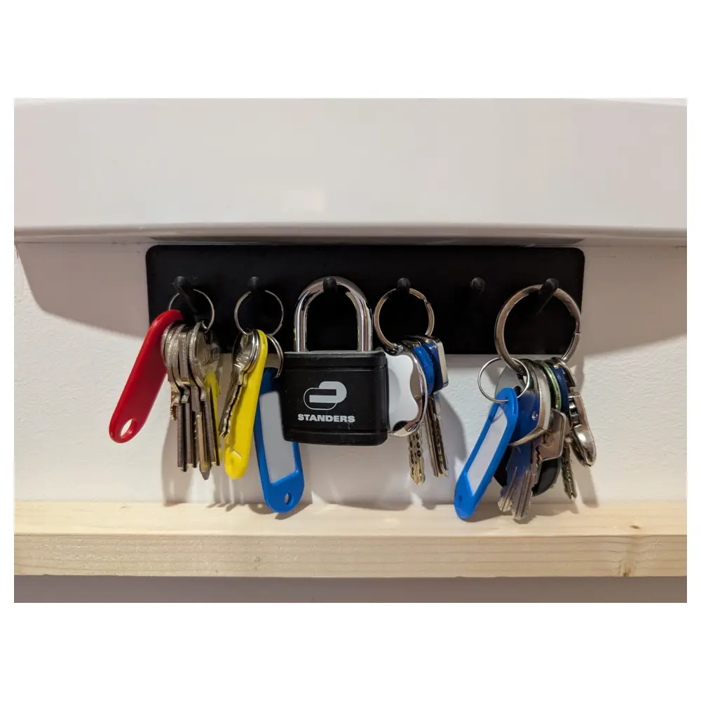 Wall Mounted Key Rack 6 Keys Multi Functional Key Organizer Wall Hanging Key Box Car Parts Smart Lock Accessories