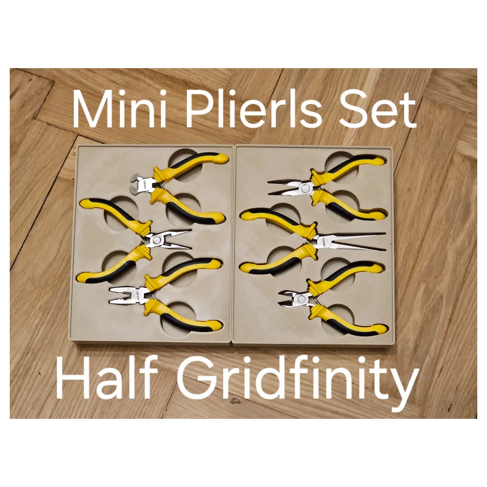 Stackable Mini Pliers Organizer Half Grid Tool Mini Pliers Organizer Electronics Repair Parts