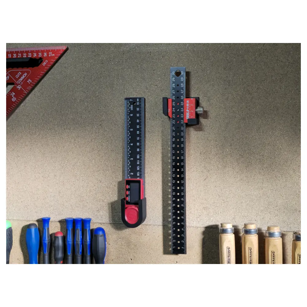 Measuring Ruler Wall Mount Bracket Ruler Holder Wall Hook Measurement Tool Installation Repair