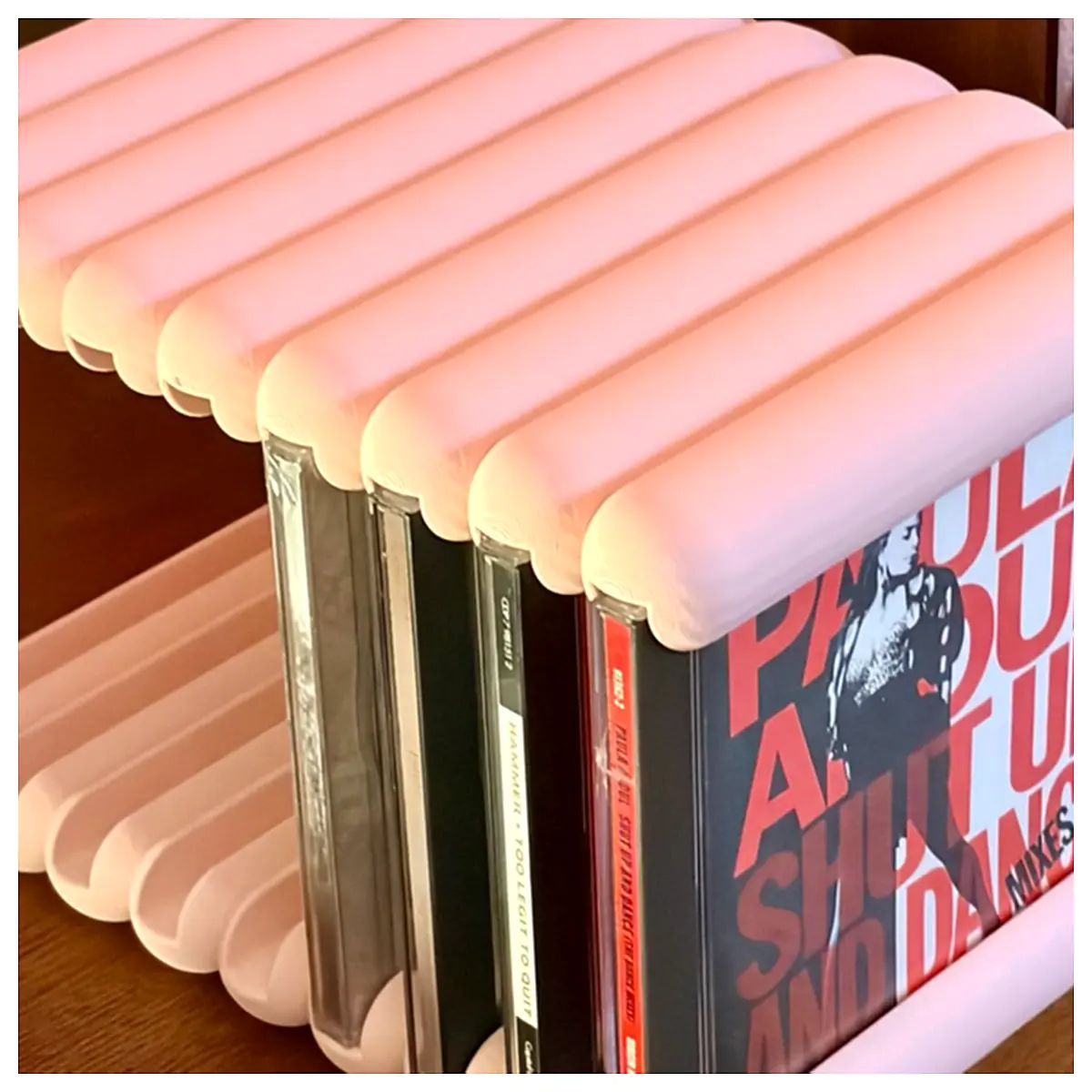 Puff Pastry Tube CD Rack Storage Music Box Organizer Wall Mounted Shelves Multi Tiered Display