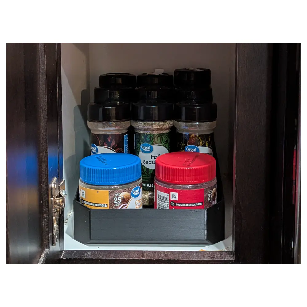 Spice Rack Organizer Flat Tiered Spice Tray Storage Kitchen Shelving Spice Container Solutions