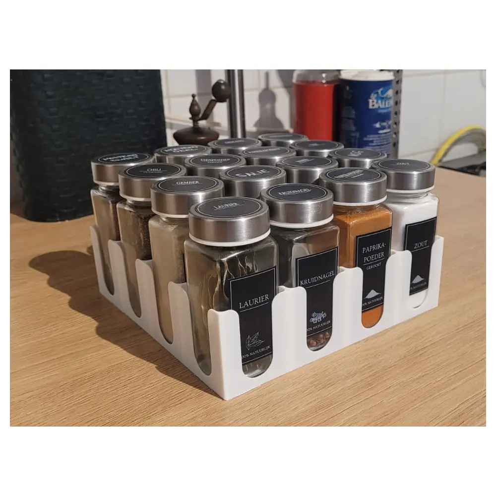 Spice Jars Organizer Vanilla Containers Seasoning Storage Kitchen Organizer Multi Purpose