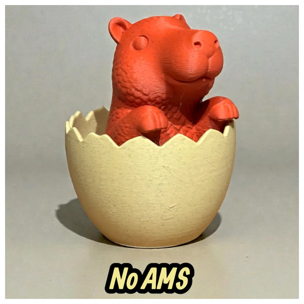 Capybara Baby Emerging from Egg Cute Pet Toy Hatching Simulation Animal Figures Pet Accessories