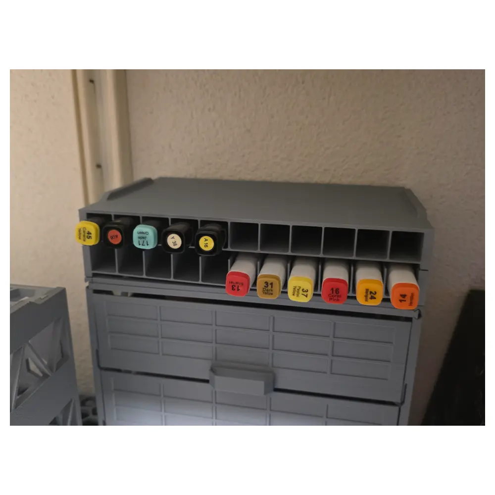 Pen Holder Organizer System Desk Storage Shelving Unit Multi Tiered Storage Box Office Supplies