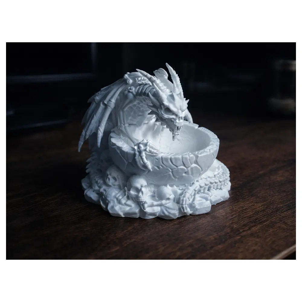 Skeleton Dragon Bowl Bone Collectible Ceramic Art Gift Decoration