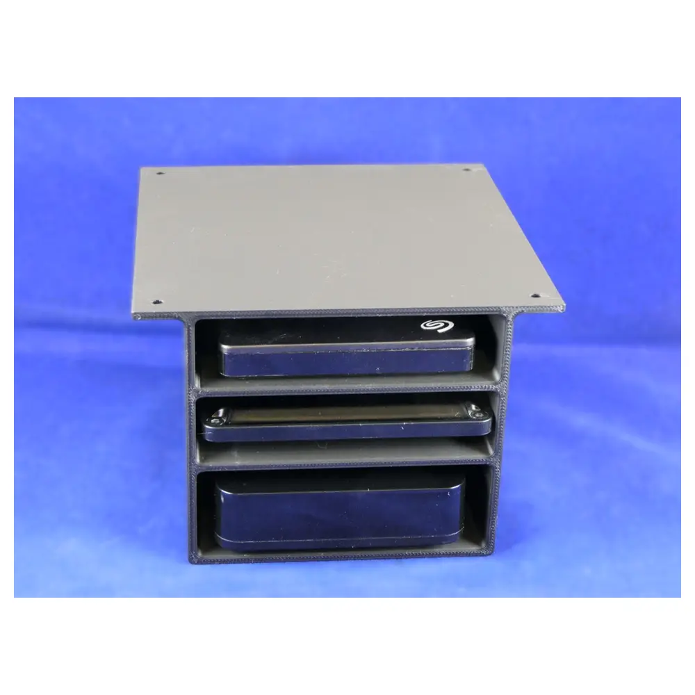 25 Inch Desktop Hard Drive Riser 3 Bay Holder Computer Stand Storage Rack HDD SSD Holder