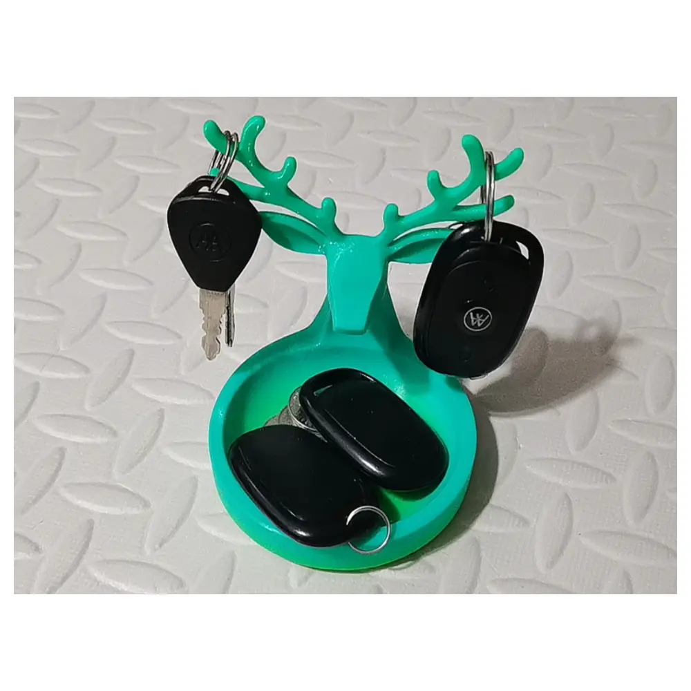Deer Antler Hook Holder Stand Decor Wall Mounted Shelf Creative Ornament Key Storage