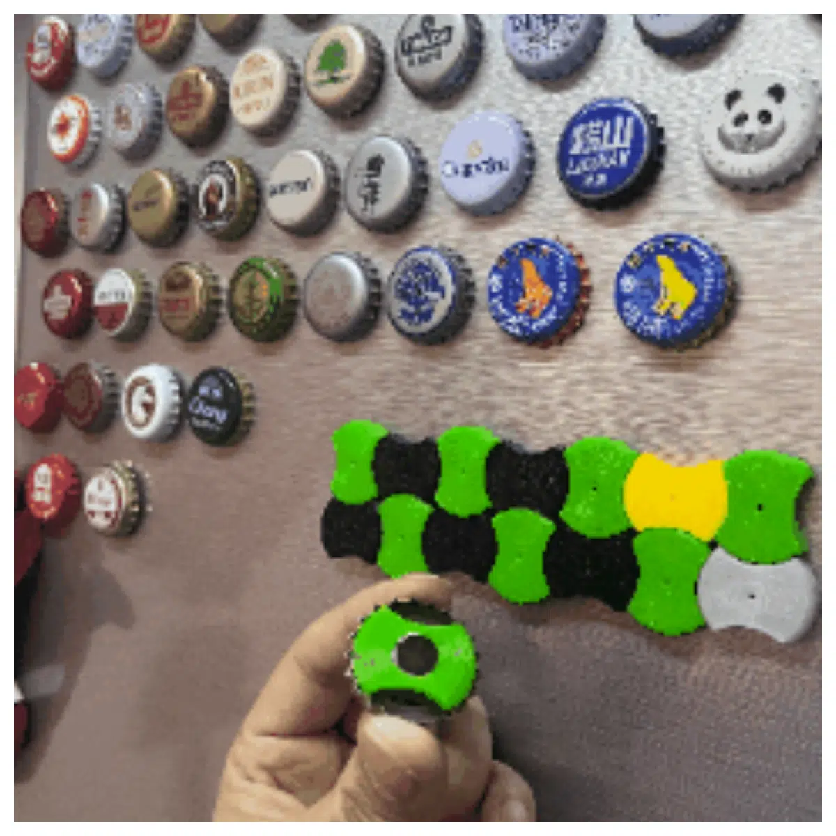 Bottle Cap Suction Cup Fridge Decals Creative Decoration Fridge Stickers Collection Home Decor Personalized Wall Art Magnetic Fridge Decor