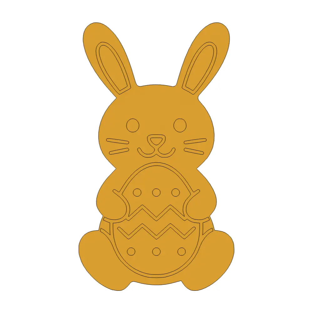 Easter Bunny Cookie Cutter Bunny Shape Baking DIY Holiday Decor Frosting Creative Easter