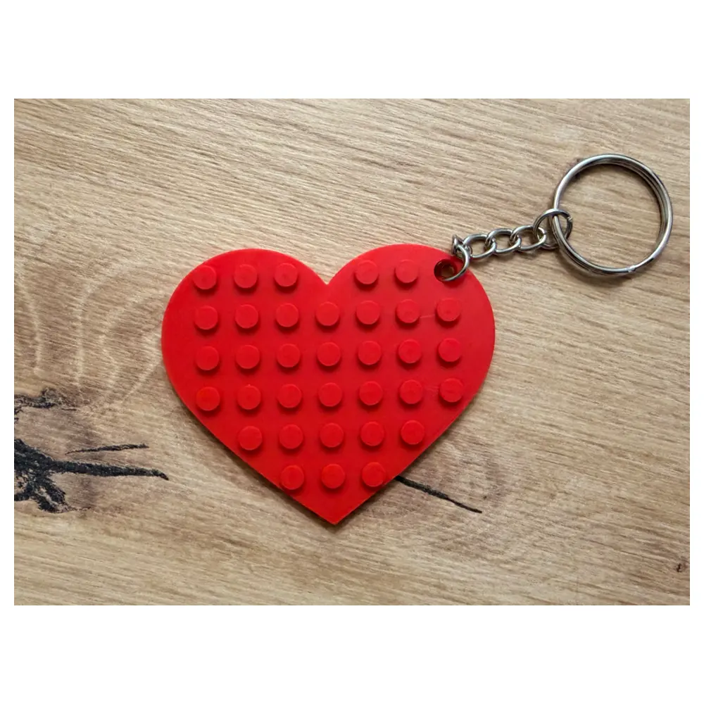 Shaped Keychain Minimalist Building Block Style Creative Charm Key Chain Girlfriend Friend