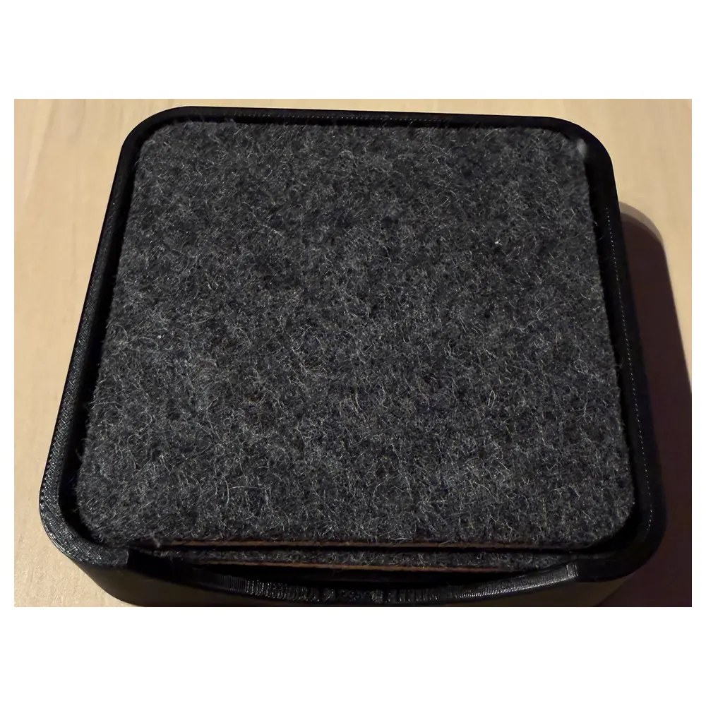 Wool Felt Coasters Holder Wooden Stand Desktop Decor Home Accessories Multi Functional Support Eco Friendly