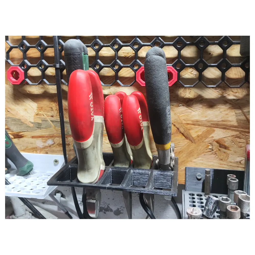 Porous Board Clamp Holder Wall Mounting System Panel Storage Rack Panel Storage Solutions Hanging Shelf System