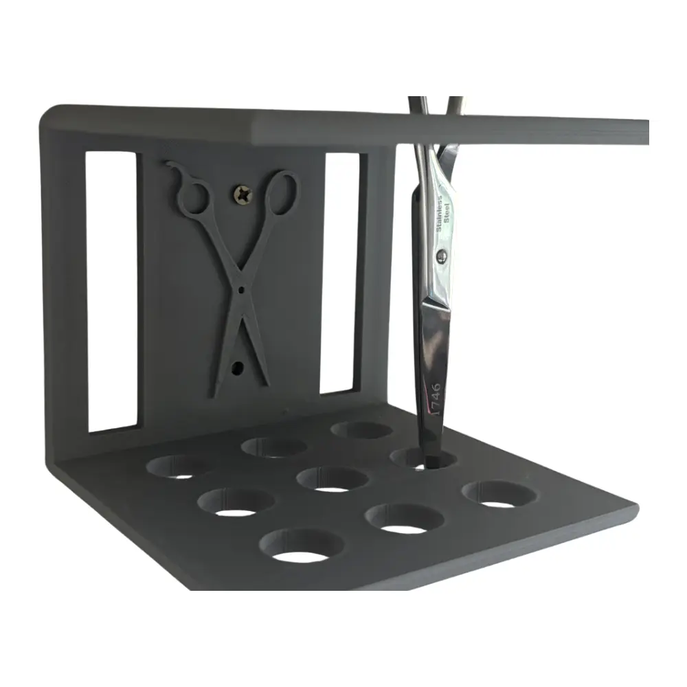 Salon Hair Cutting Shears Rack Wall Mounted Holder Barber Shop Accessories Hairdressing Tool Storage Universal Parts Repair