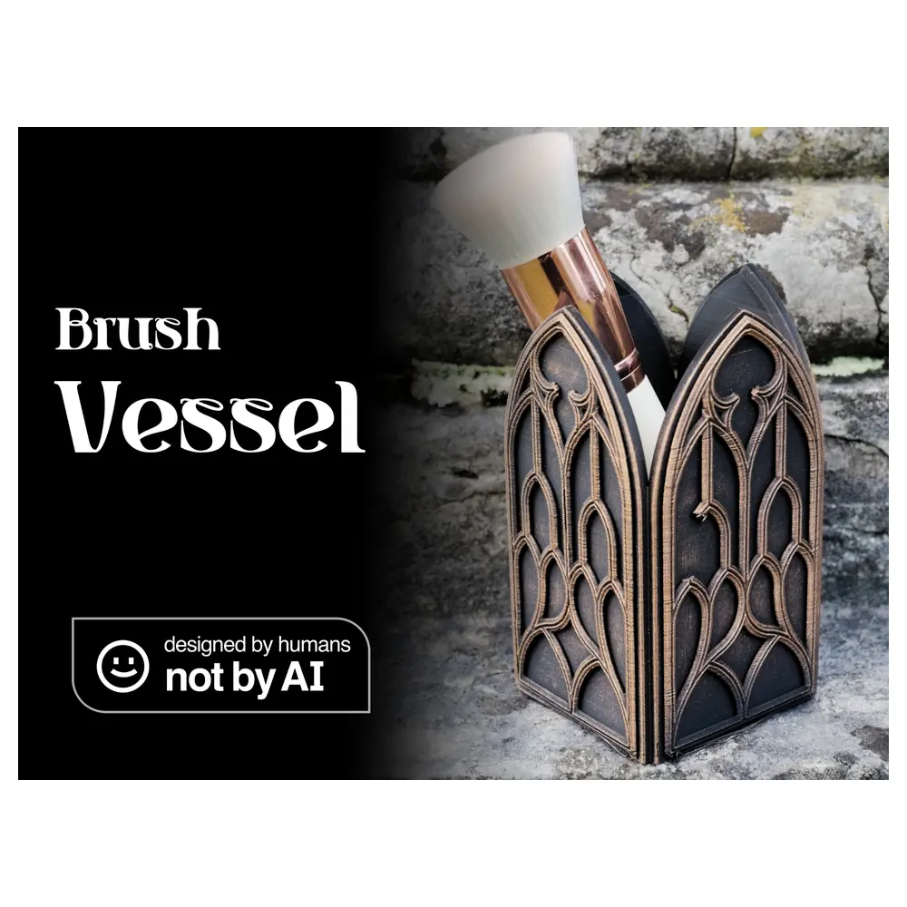 Makeup Brush Holder Gothic Style Brush Organizer Brush Box Brush Accessories Storage Tools
