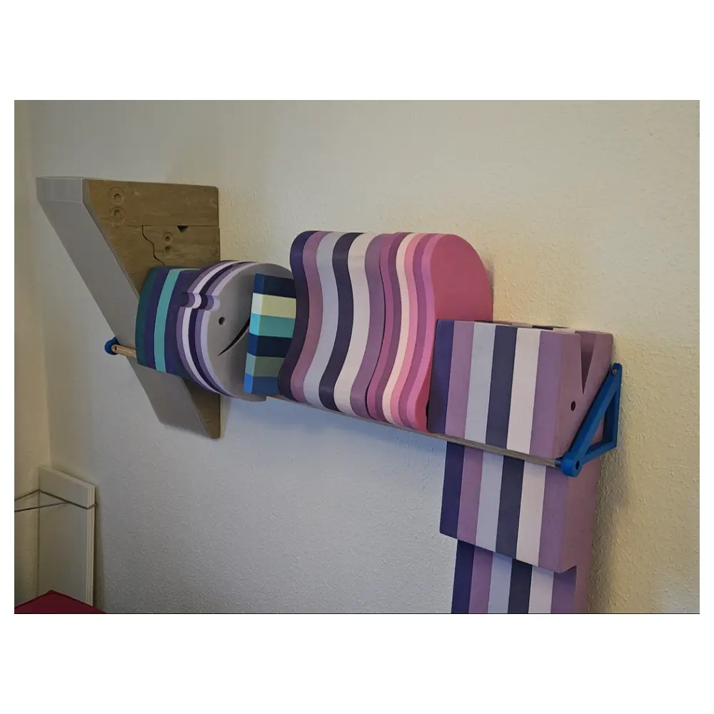 Kids Toy Storage Rack Shelf Block Hooks Multi Purpose Children s Toy Wall Mounting System Toy Organizer