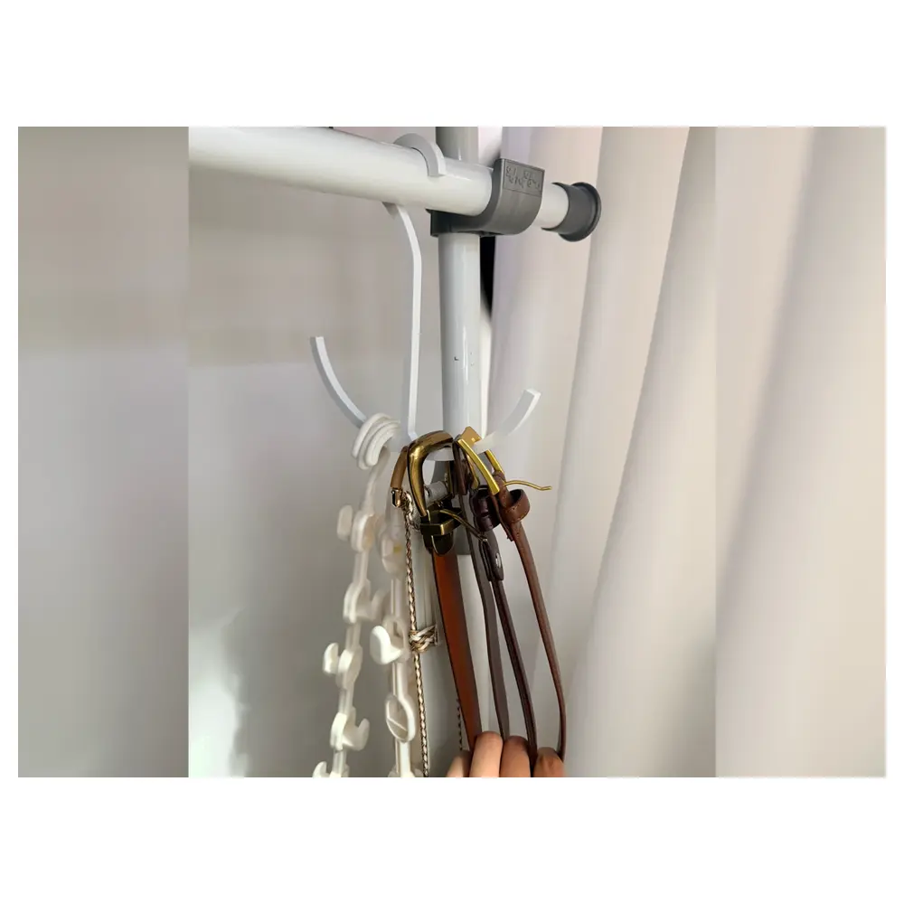 Belt Hanger Hook Wall Mounted Organizer Shelf Display Rack Hanging Storage Decor Accessory Holder