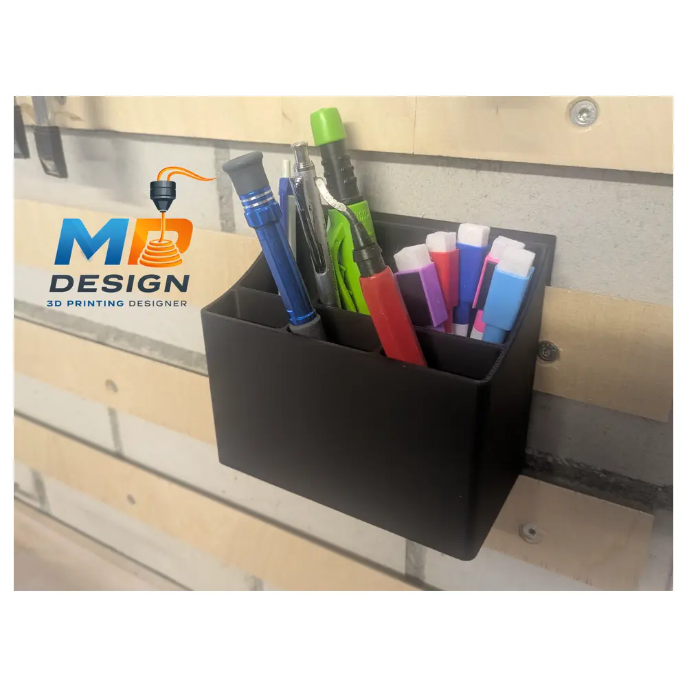 Pencil Holder Organizer Large French Cleat Wall Storage Box Multi Purpose Desk Organizer Supply Container