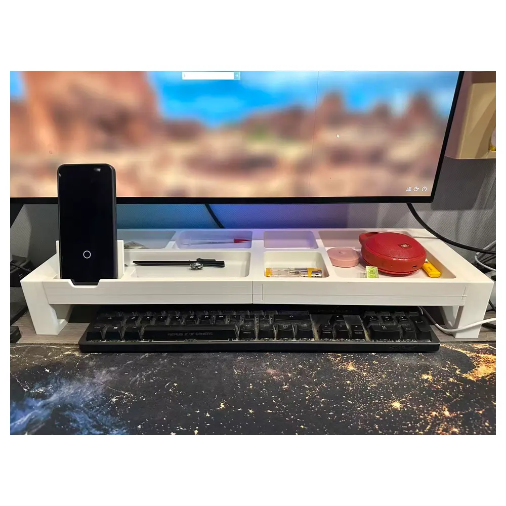 Large Desk Storage Shelves Desk Organizer Multi Tier Shelves Computer Shelf Storage Solutions Office Storage