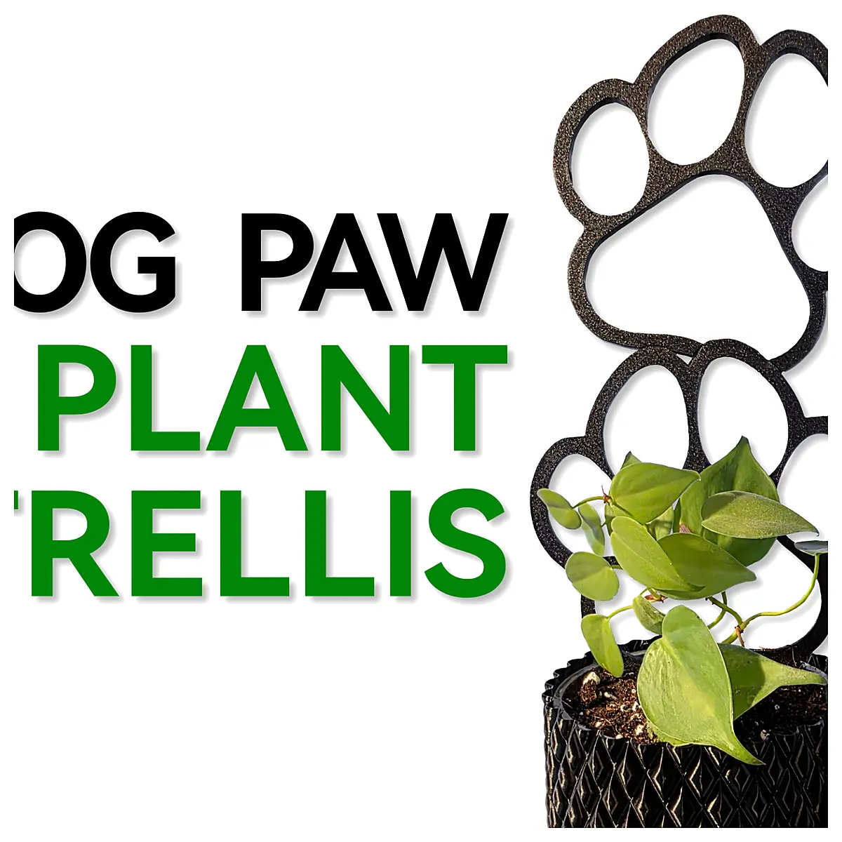 Cute Dog Paw Plant Stand Pet Plant Support Floral Holder Creative Stand for Houseplants Easy Install
