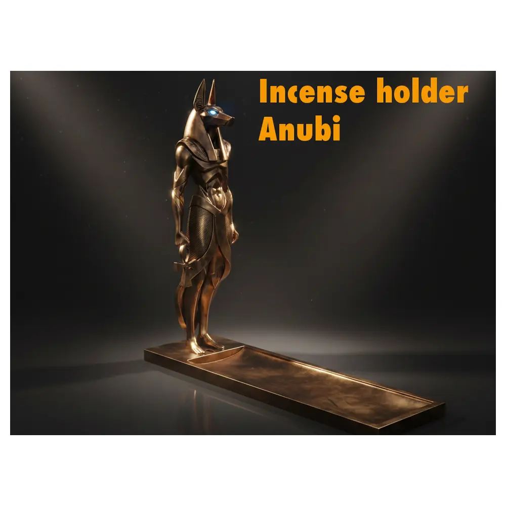 Incense Burner Anubis Ritual Burner Incense Holder Religious Artifacts Buddhist Incense Altar Supply