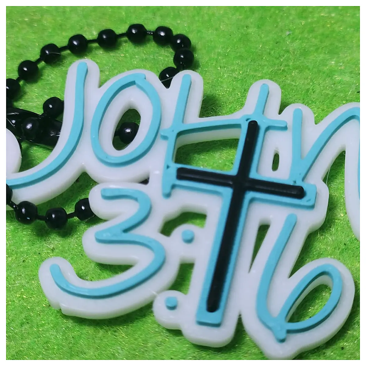 John 3 16 Keychain Bible Verse Faith Memorial Christian Jesus Christ Believer Gift