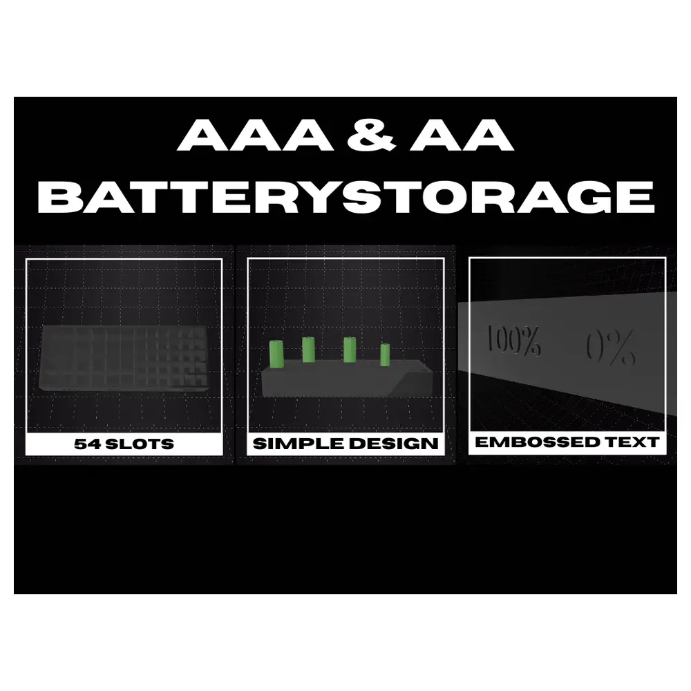 AAAAA Battery Organizer Tray New Used Battery System Battery Sorting Storage Recycling Management
