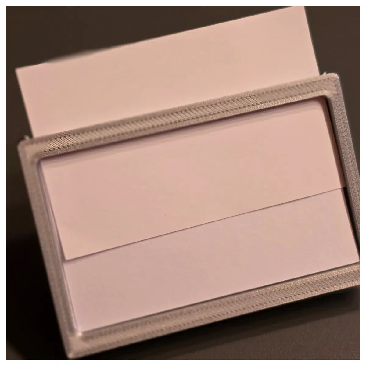 Business Card Holder Box Card File Organizer Paper Card Storage Office Supplies Simple Design
