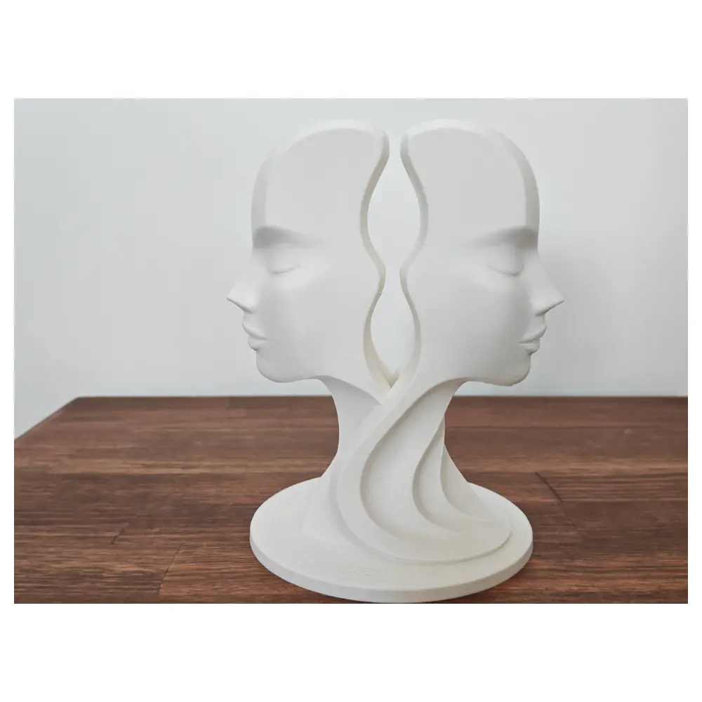 Double Sided Silent Sculpture Art Figurine Still Life Decoration Desk Ornament Premium Art Modern Sculpture