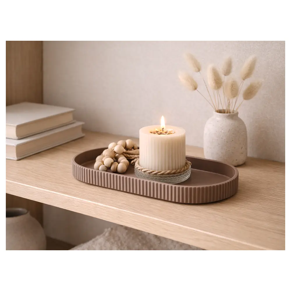 d Tray Round Oval Decorative Dish Serving Tray Home Decor Accent Table Gift Idea Versatile Tray d Decoration