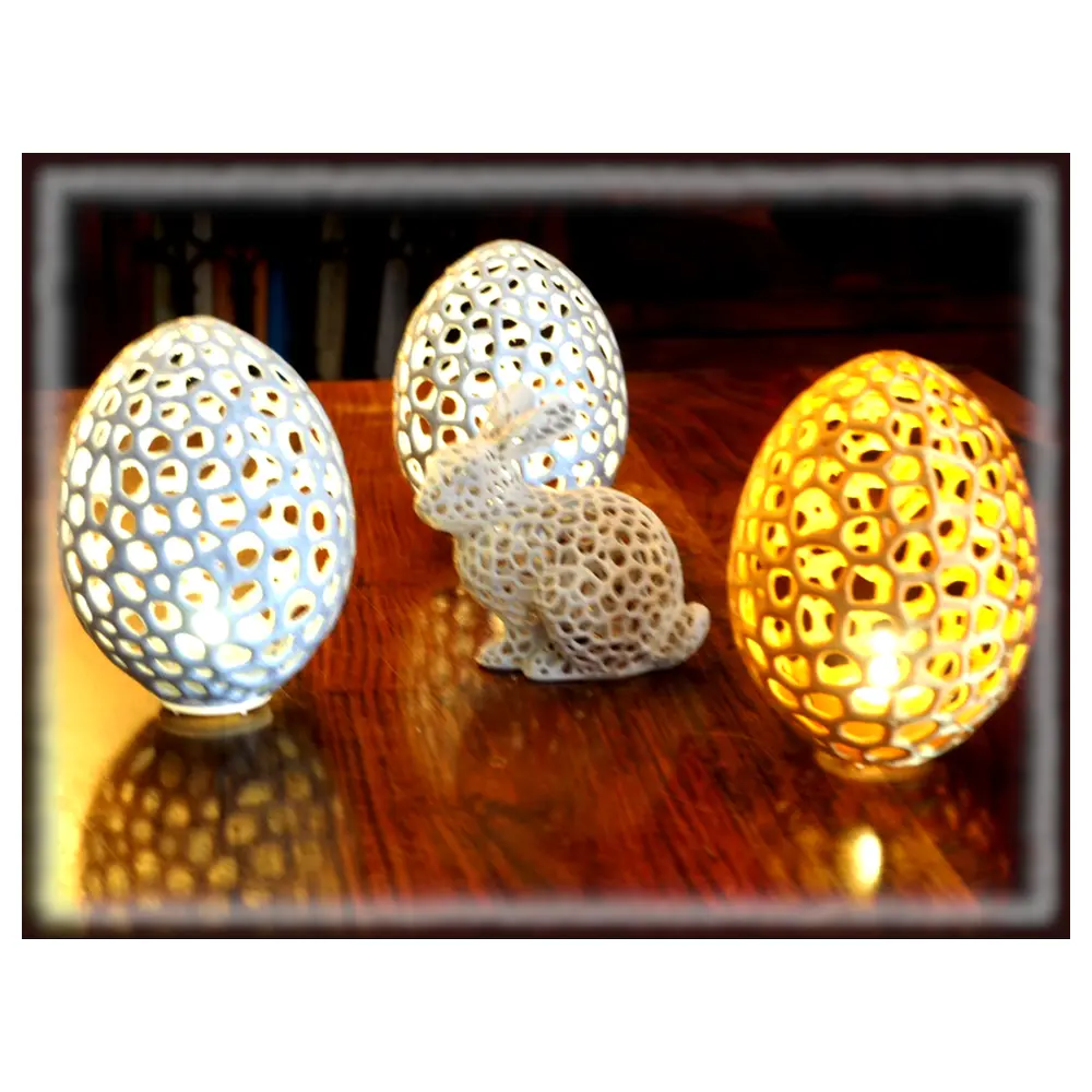 Easter Eggs Voronoi Tea Wax Multi ed Decorations Festive Gift Party Supplies Wax Art