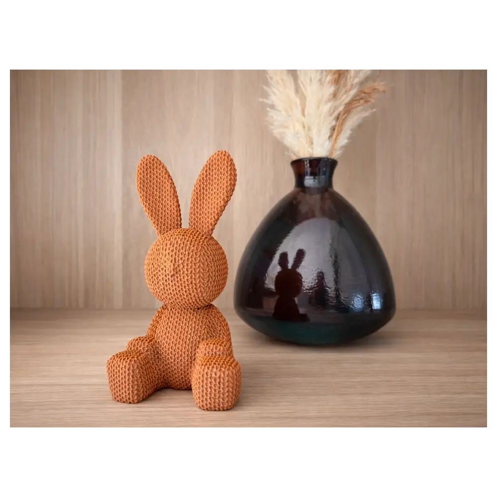 Plush Rabbit Knit Toy Soft Cute Stuffed Animal Children s Gift Rabbit Handicraft