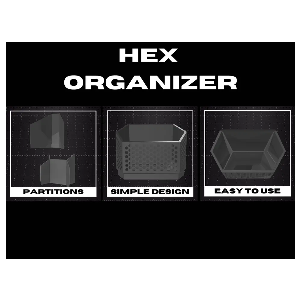 Hexagonal Organizer Tool Shape Correction Geometry Repair Parts Measurement Tools