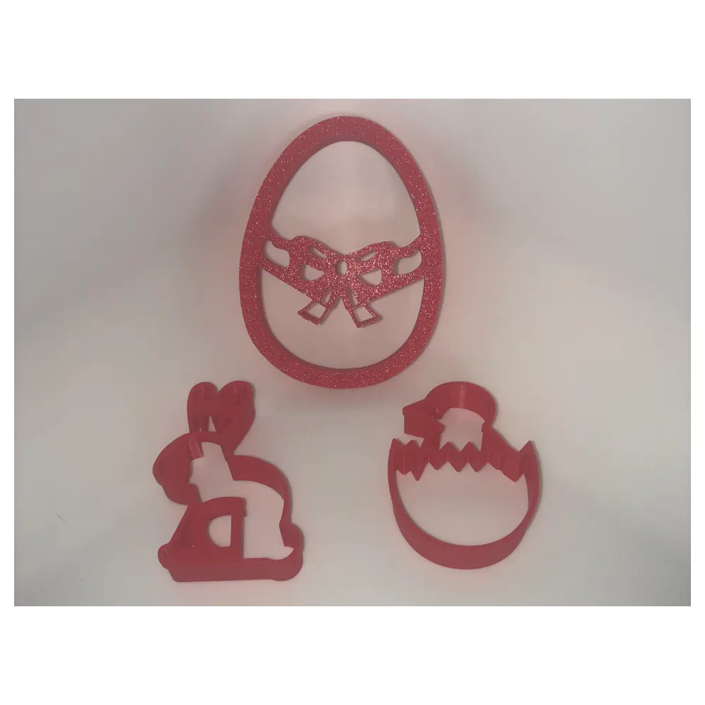 Easter Cookie Molds DIY Decor Bunny Egg Baking Cookie Cutter Shapes Templates