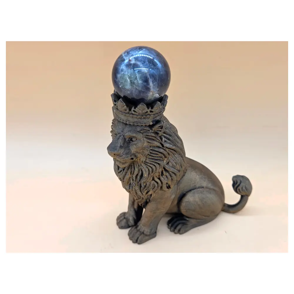 Grand Lion Crystal Ball Stand Decorative Sculpture Home Decor Modern Design Viewing Gift Display