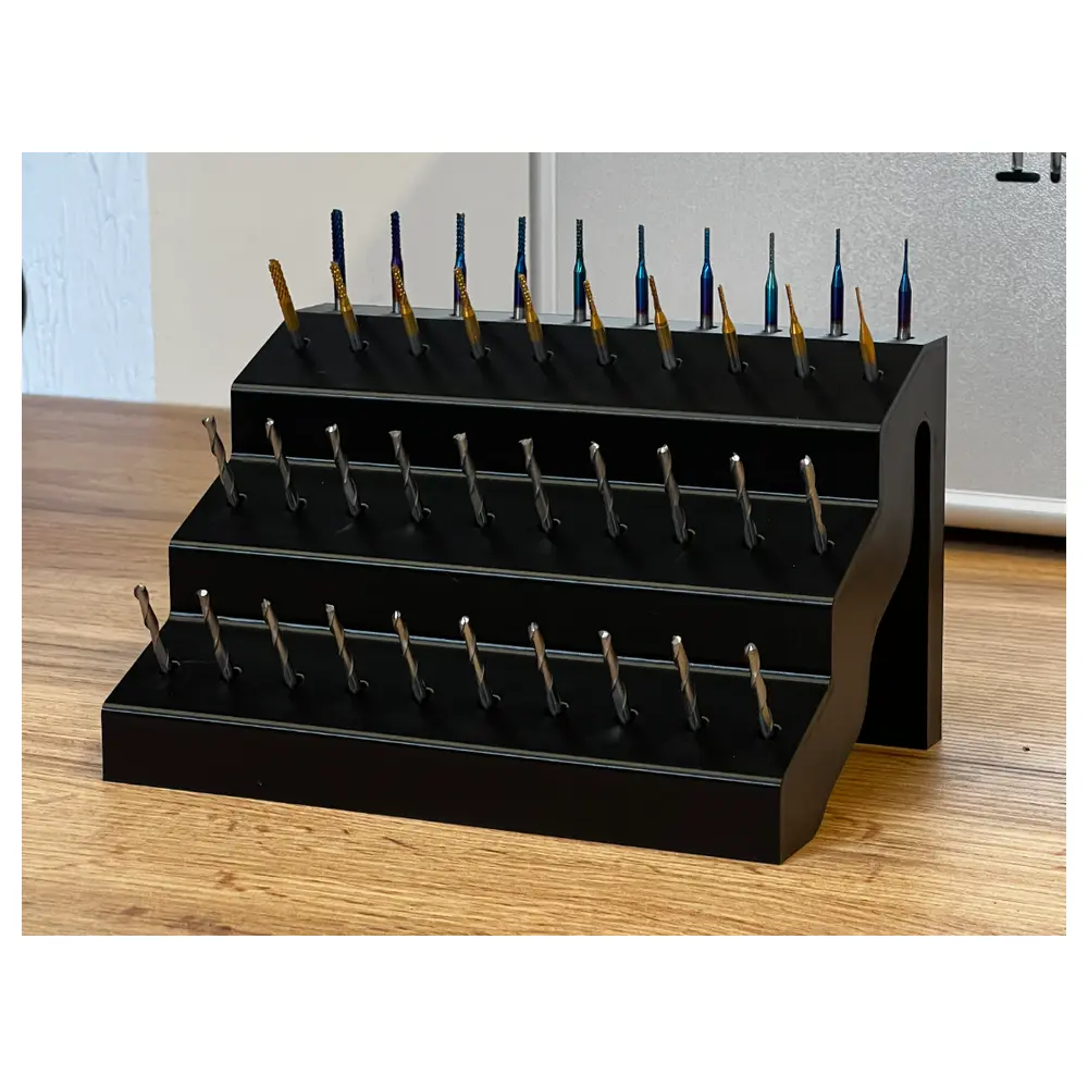 CNC Carving Tool Support Holder Mill Cutter Organizer 3175mm Head Support Parts Accessories Worktable
