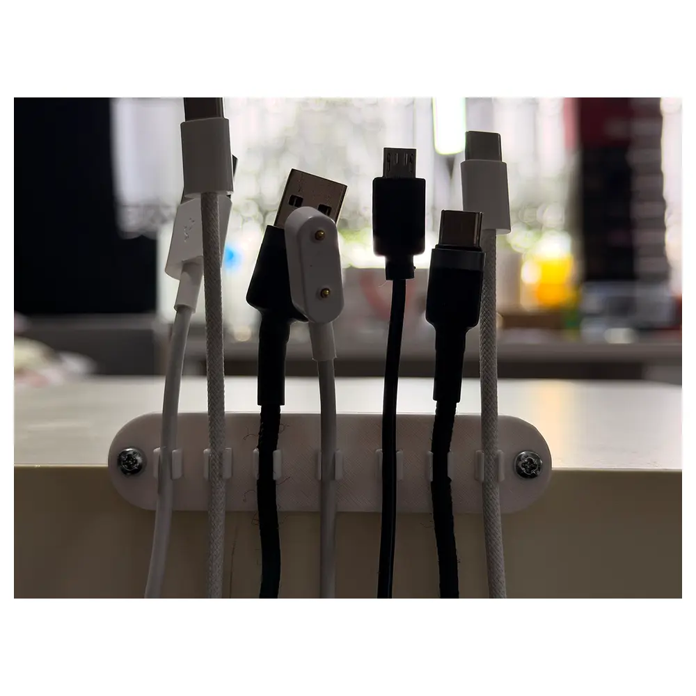 Universal 7 Slot Cable Organizer M3 Screw Installation Cable Management Cable Holder Organizer Tool
