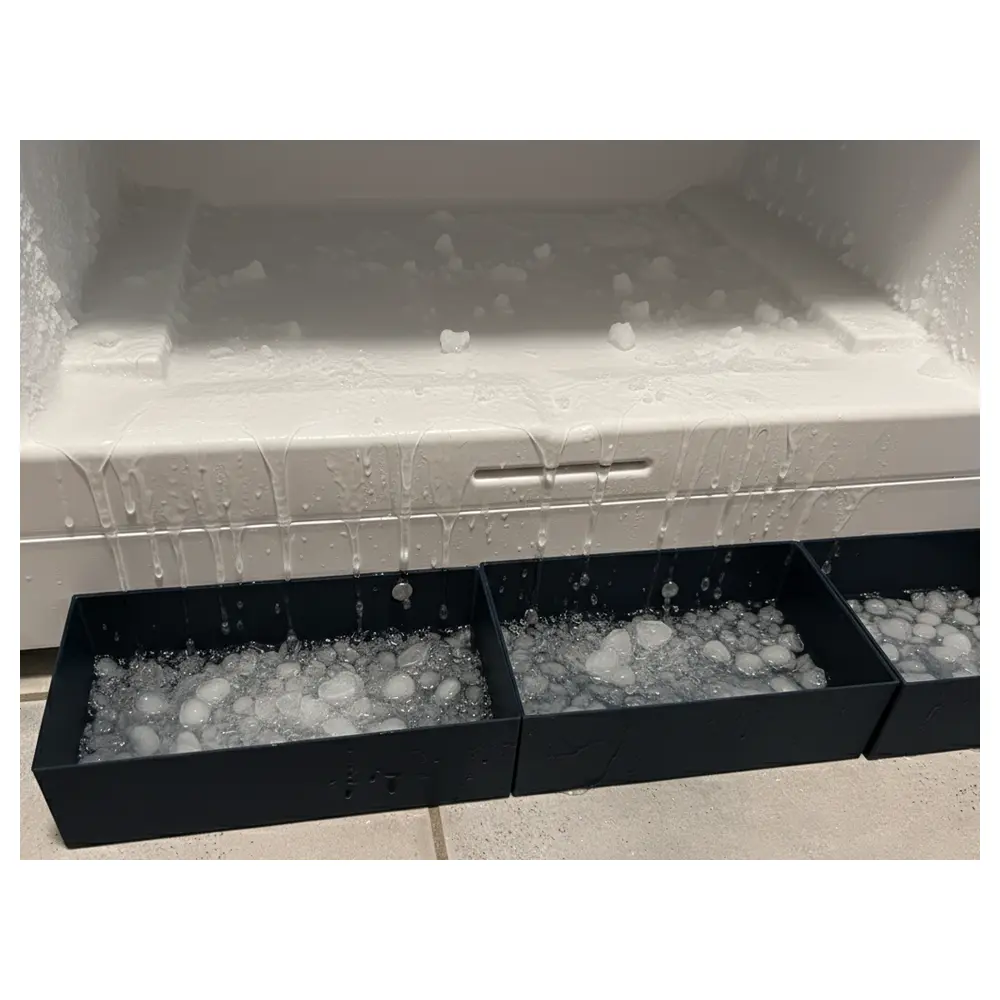 Freezer Defrost Water Tray Ice Bin Water Collection Ice Maker Parts Freezer Accessories Fast Defrost Ice Bin Repair
