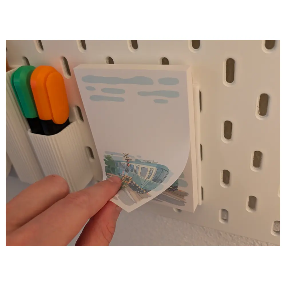Sticky Note Holder Stand Multi Purpose Paper Clip Support Universal Note Organizer Accessories Stationery Supplies