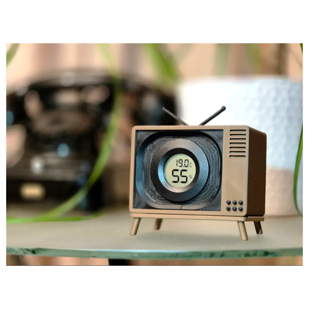 Retro TV Stand Wall Mount Humidity Sensor Holder TV Bracket Creative Home Decor TV Support