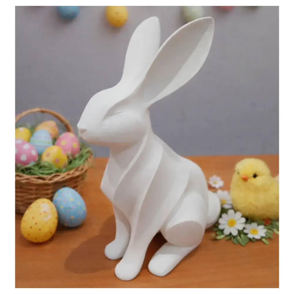 Modern Easter Rabbit Toy Festive Decorations Creative Gift Rabbit Figurine Holiday Accessories