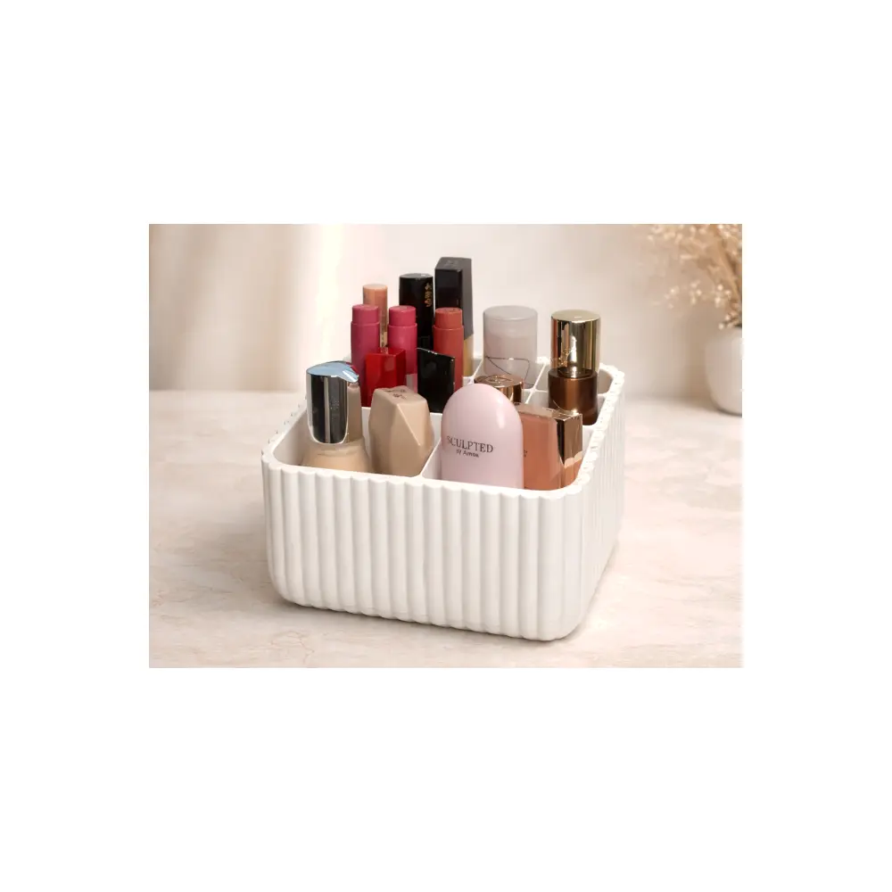Bathroom Storage Box Elegant Makeup Organizer Multi Tier Shelf Cosmetic Storage Container Decorative Box