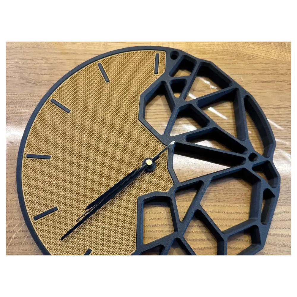 Mini Voronoi Clock 350mm Abstract Wall Clock Modern Decor Hanging Clock Creative Timepiece