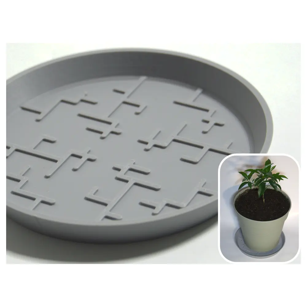 Japanese Geometric Planter Trays Simple Plant Mats Creative Garden Decor Planter Base Trays