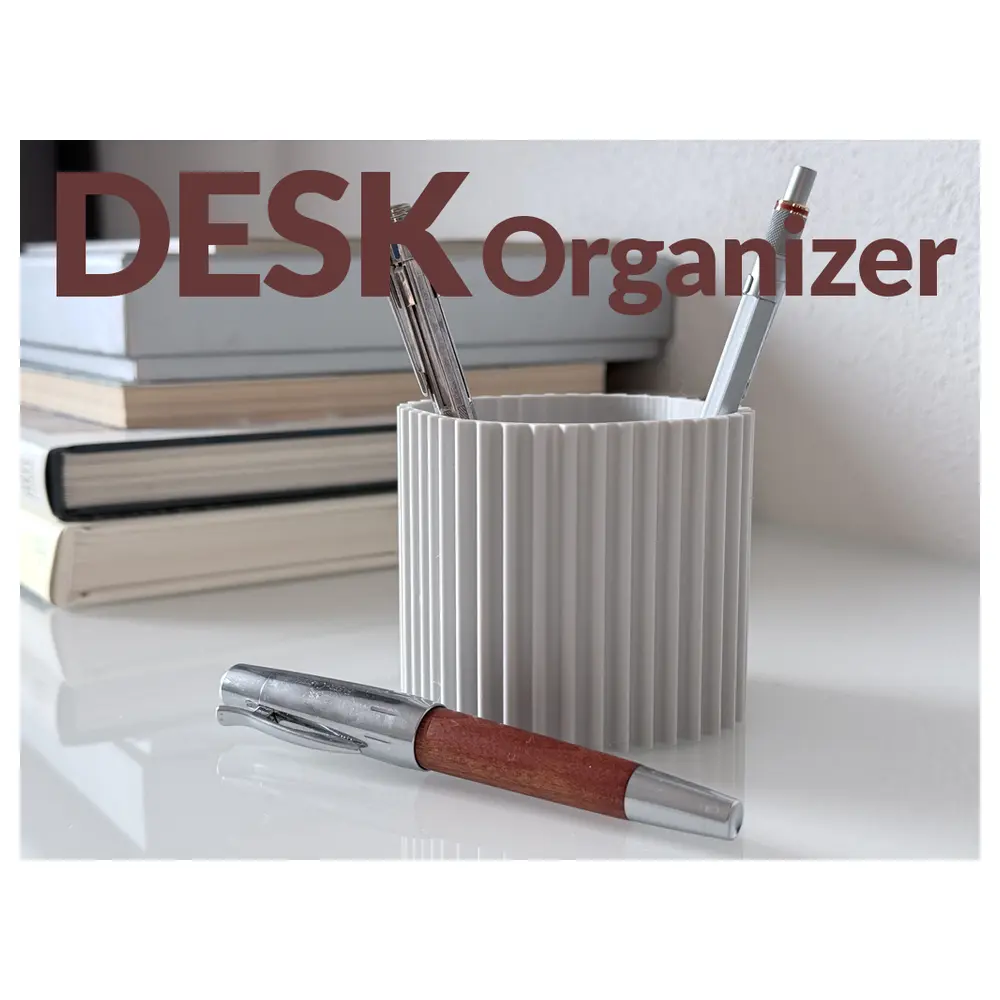 3D Printed Desk Organizer Pen Holder Pencil Case Stationery Desk Storage Solutions Creative Multi Functional