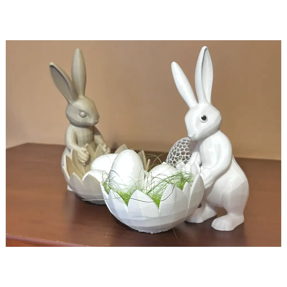Easter Bunny Candy Bowl Decoration Easter Gift Basket Candy Box Creative Decorations Easter Treats
