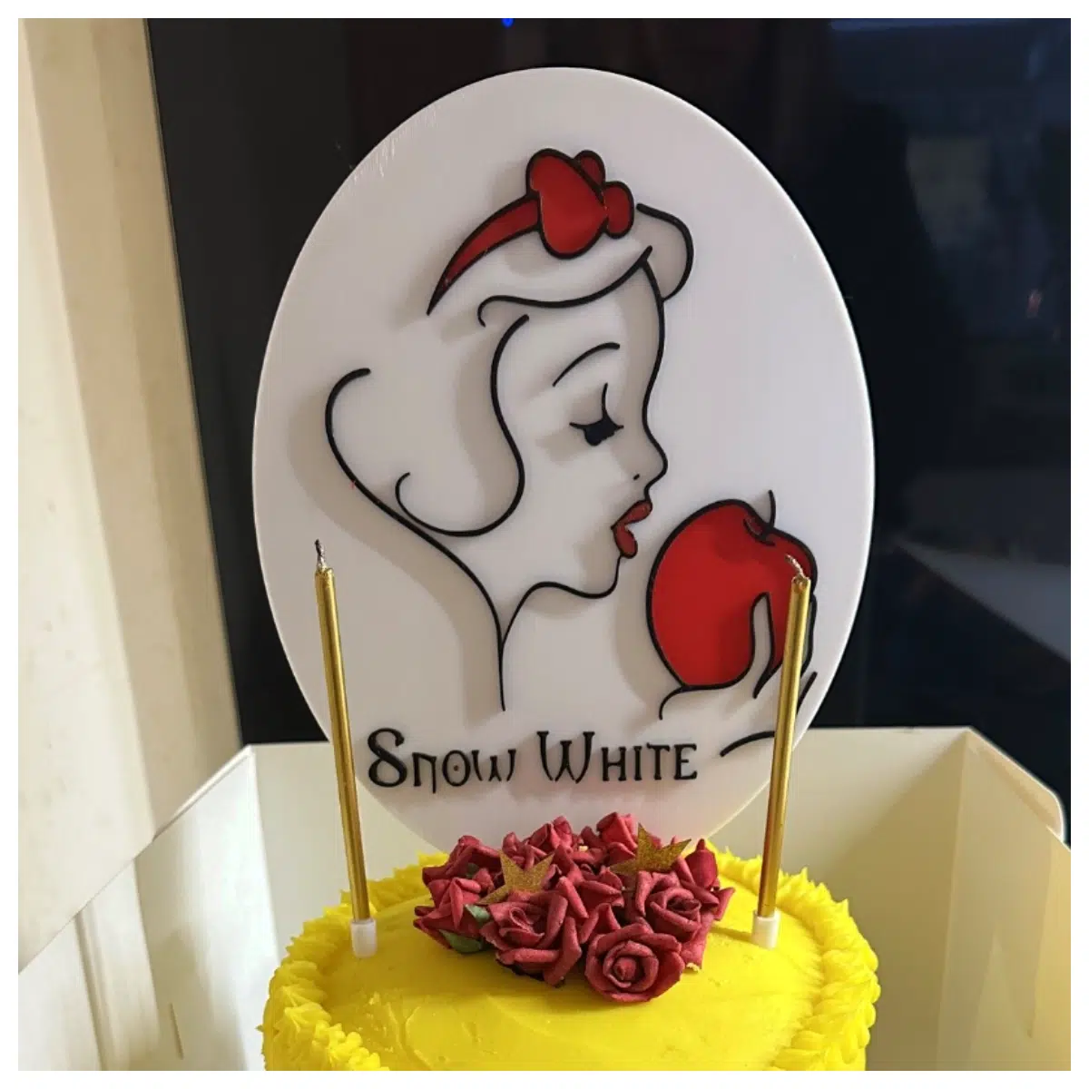 Snow White Cake Decoration Set Princess Theme Cake Topper Birthday Cake Decorations Fairy Tale Cake Supplies Kids Cake Accessories