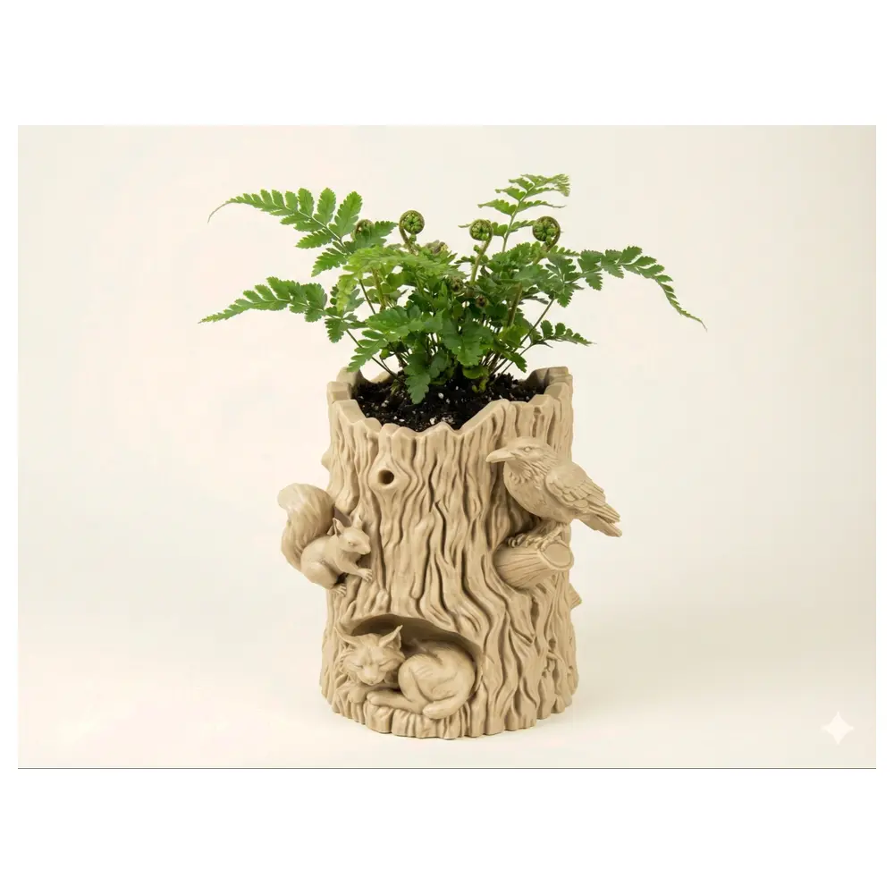 Log Planters Forest Style Outdoor Planters Garden Decor Plant Pots Succulents Plant Care Container