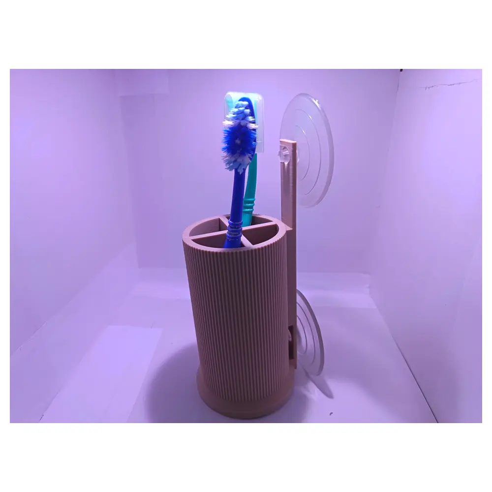 Wall Mounted Toothbrush Holder Toothbrush Organizer Bathroom Shelf Toothbrush Stand Multi Purpose Storage