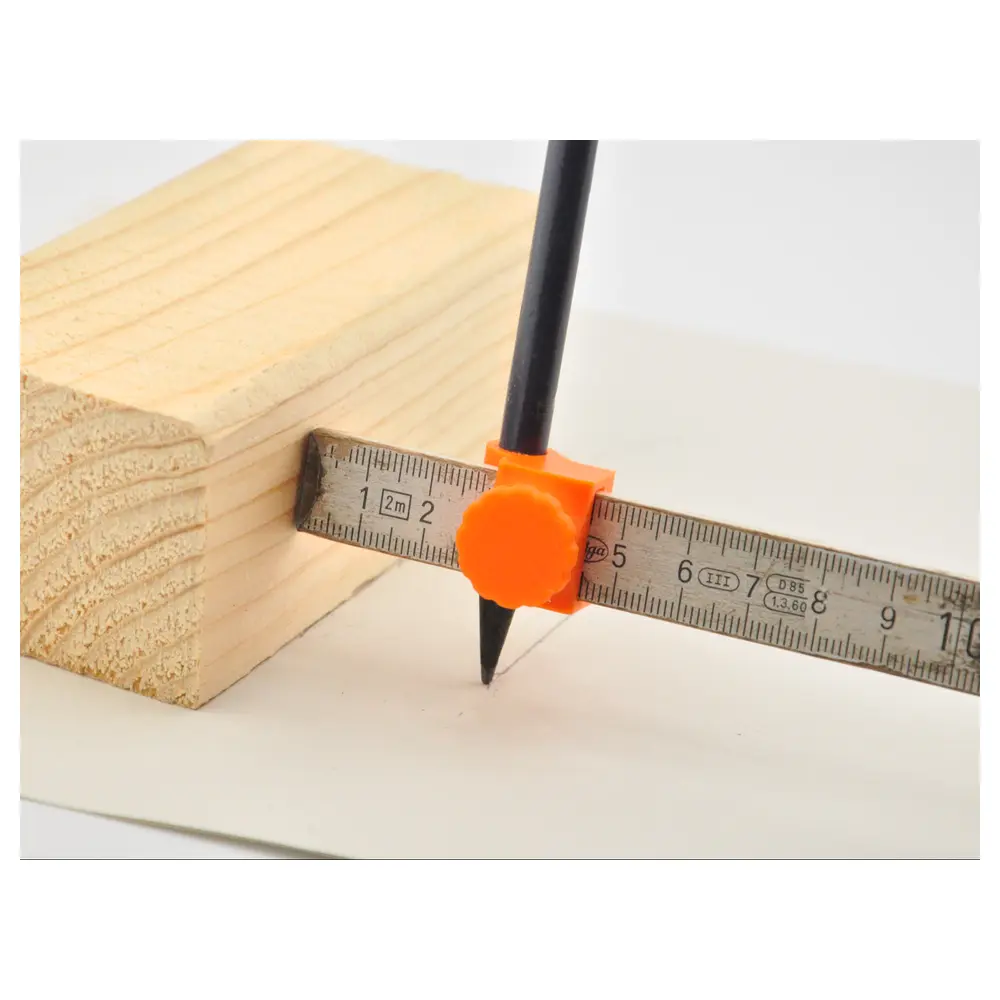 Folding Ruler Pencil Grip Clip Adjustable Holder Office Pen Organizer Pen Accessories Multi Function